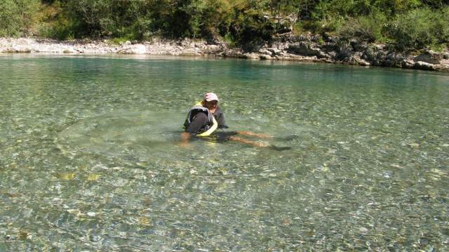 Our guide, Vlatko, showed us to jump into the water